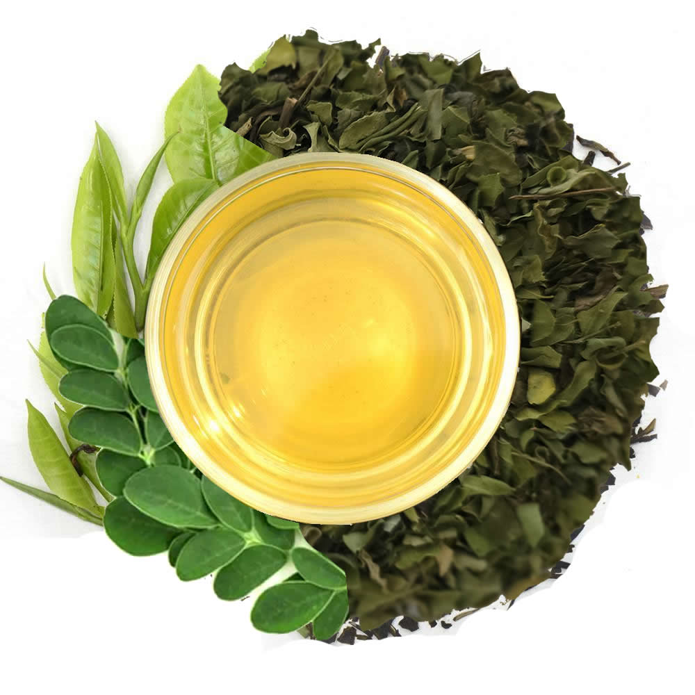 Pure Ceylon Moringa With Green Tea Loosse leaf - Ceylon Teabox