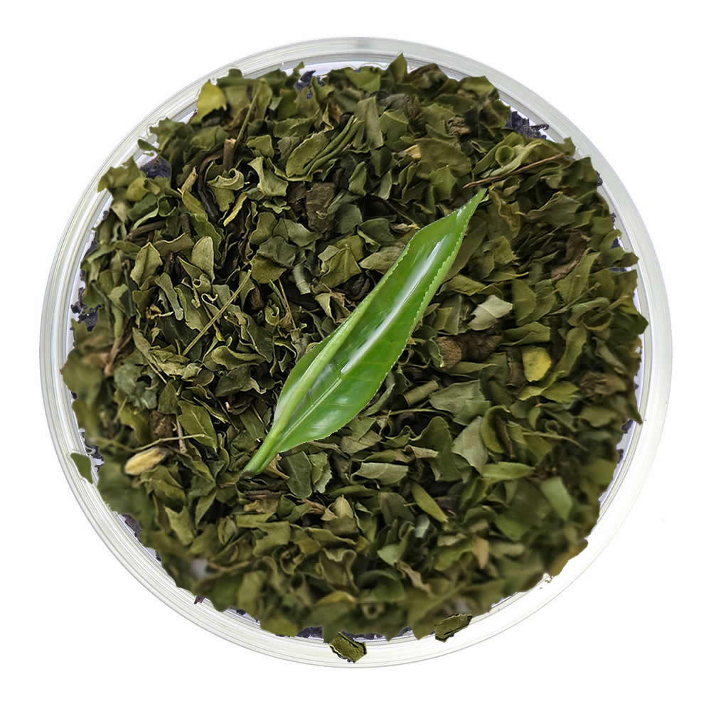 Pure Ceylon Moringa With Green Tea in container - Ceylon Teabox