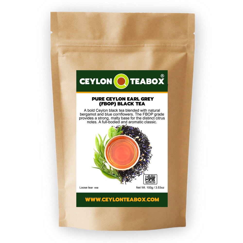 Pure Ceylon Earl Grey Black Tea (FBOP) package - www.ceylonteabox.com